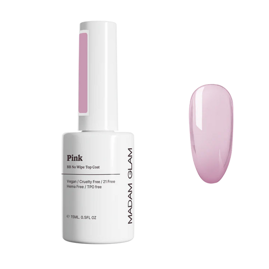 Madam Glam Pink BB No Wipe Top Coat 15ml