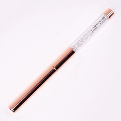 Rose Gold színű, kupakkal ellátott gél ecset – körömdíszítéshez