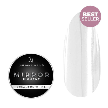 Juliana Nails Mirror Pigment – Dreamful White
