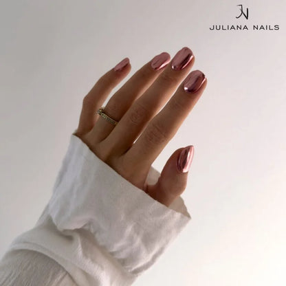 Juliana Nails Mirror Pigment – Be Rosegold