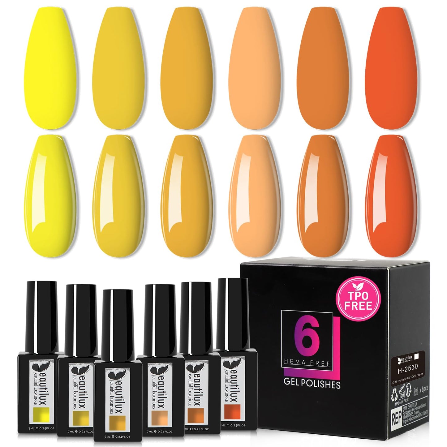 Beautilux Gél Lakk Szett 6x7ml